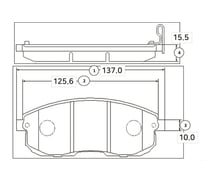 Тормозные колодки передние CTR GK0979