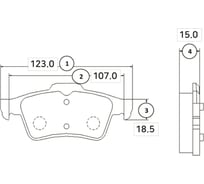 Тормозные колодки задние CTR GK0654