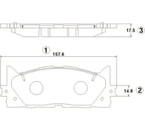 Тормозные колодки передние CTR GK1065
