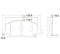 Тормозные колодки передние CTR GK1072