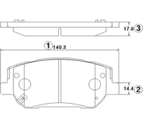 Тормозные колодки передние CTR GK1406