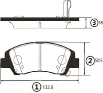 Тормозные колодки CTR GK1386