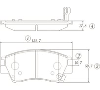Тормозные колодки CTR GK1399