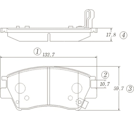 Тормозные колодки CTR GK1399 1