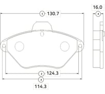 Тормозные колодки передние CTR GK0860