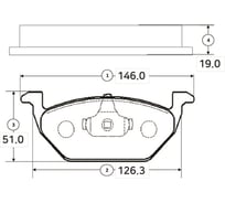 Тормозные колодки передние CTR GK1231