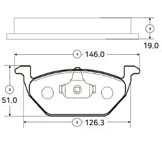 Тормозные колодки передние CTR GK1231