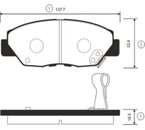 Тормозные колодки передние CTR GK0321