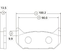 Тормозные колодки задние CTR GK0652