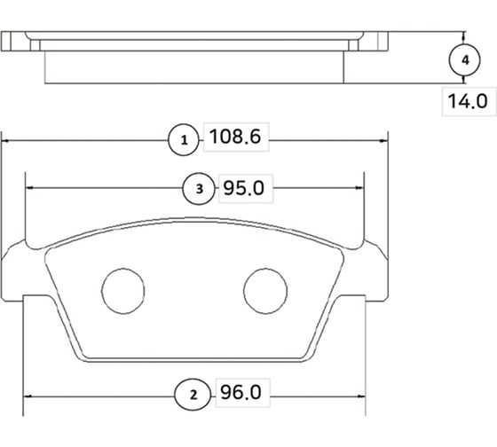 Тормозные колодки CTR GK0429 1