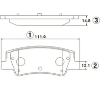 Тормозные колодки задние CTR GK1412