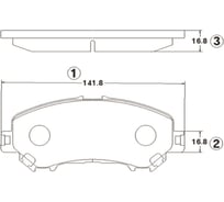 Тормозные колодки передние CTR GK1423