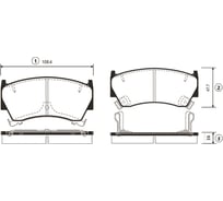 Тормозные колодки передние CTR GK0716