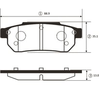 Тормозные колодки задние CTR GK0334