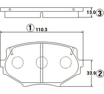 Тормозные колодки передние CTR GK0650