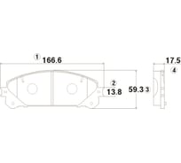 Тормозные колодки передние CTR GK1082