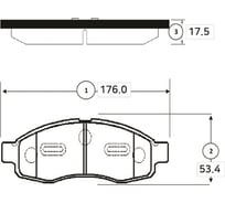 Тормозные колодки передние CTR GK0728