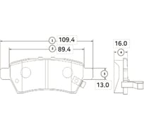 Тормозные колодки задние CTR GK0737