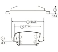 Тормозные колодки задние CTR GK0216