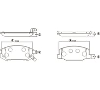 Тормозные колодки передние CTR GK1029