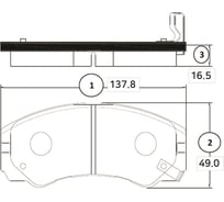 Тормозные колодки передние CTR GK0403