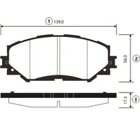 Тормозные колодки передние CTR GK1062