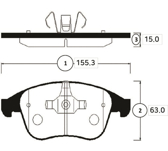 Тормозные колодки передние CTR GK0987