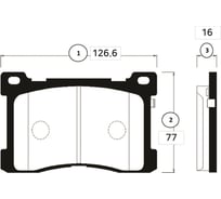 Тормозные колодки передние CTR GK0505