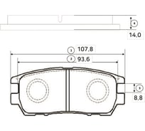 Тормозные колодки задние CTR GK0604