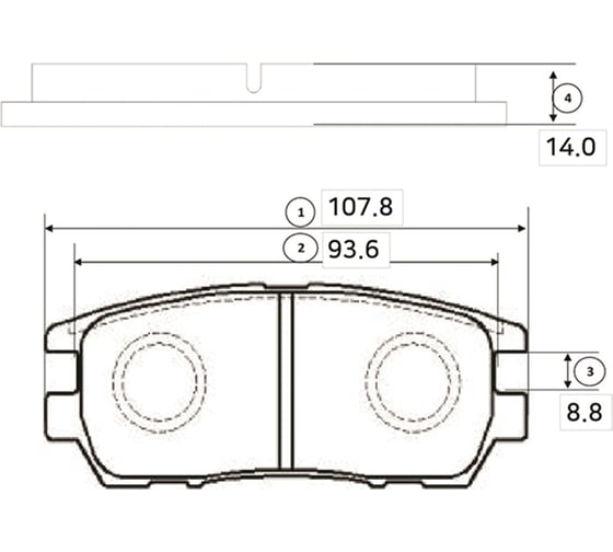 Тормозные колодки задние CTR GK0604 1