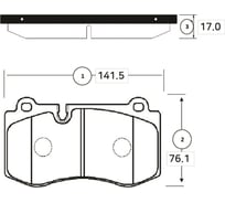 Тормозные колодки передние CTR GK0033