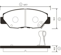 Тормозные колодки передние CTR GK0352