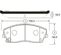 Тормозные колодки передние CTR GK0099
