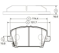 Тормозные колодки передние CTR GK0388