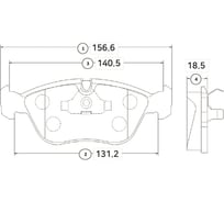 Тормозные колодки передние CTR GK1213