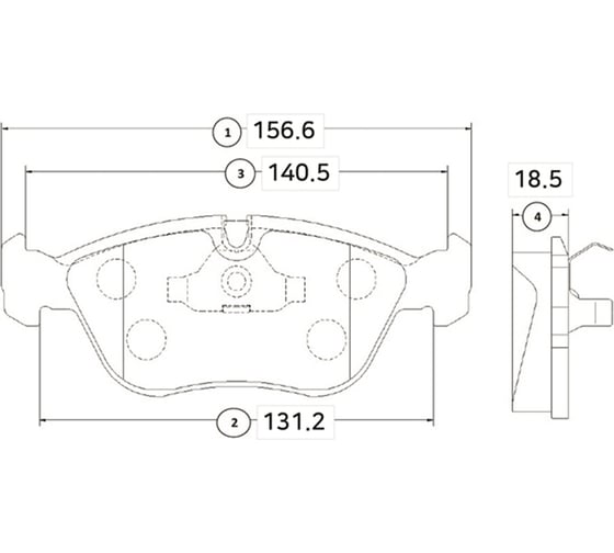 Тормозные колодки передние CTR GK1213 1