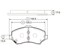 Тормозные колодки передние CTR GK0121