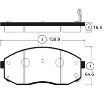Тормозные колодки передние CTR GK0531