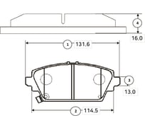 Тормозные колодки передние CTR GK0379
