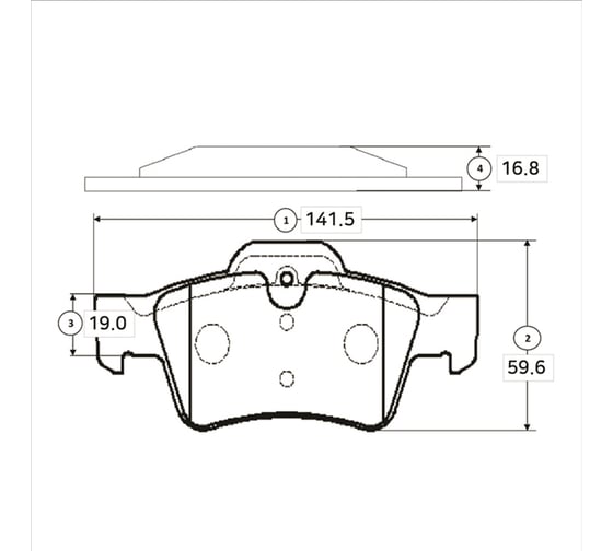 Тормозные колодки задние CTR GK0080