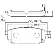 Тормозные колодки задние CTR GK0525