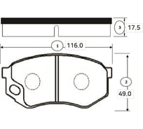 Тормозные колодки задние CTR GK0755