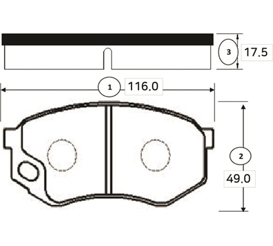 Тормозные колодки задние CTR GK0755 1