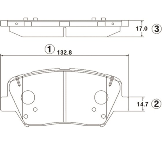 Колодки тормозные передние CTR GK1403