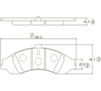 Колодки тормозные CTR GK0246