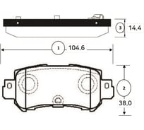 Колодки тормозные задние CTR GK1355