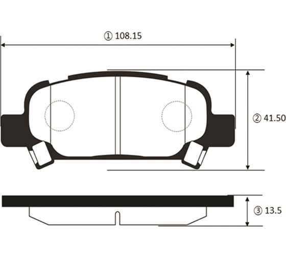Колодки тормозные задние CTR GK1006