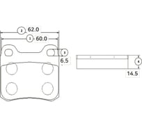 Колодки тормозные задние CTR GK0030