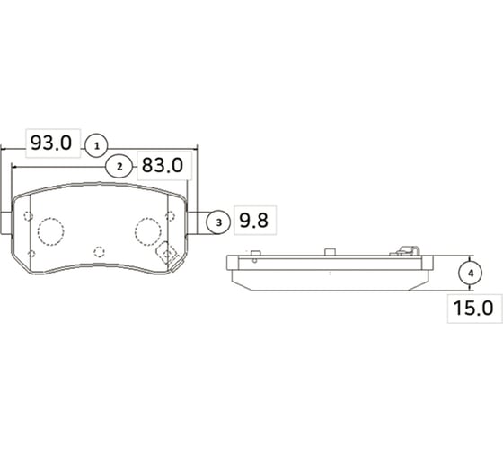 Колодки тормозные задние CTR GK0555