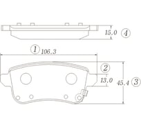 Колодки тормозные CTR GK1401